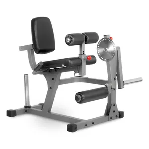 Peralatan Gym binaraga dapat diatur, mesin ekstensi tekan kaki beban pelat tugas berat dengan penyimpanan pelat