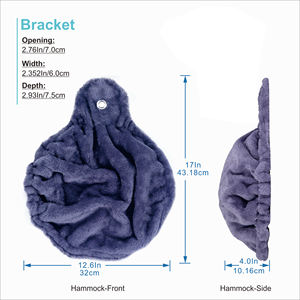 Großer, Robuster, Umweltfreundlicher und Weicher Kratzbaum für Größere Katzen mit Bequemer Kunstfell-Hängematte, Aussichtsplattform, Metallketten, Seidenbett und Höhle - Product Image 2