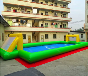 Terrain de football gonflable à double colonne pour 3v3, 5v5, 7v7, idéal pour la rue - Grande Vente - Product Image 2