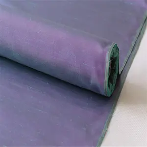 Wholesale Good Texture Organic Yarn Dyed 44" Silk Duppion Fabric Dupion Fabric for Women Garment Gown Decoration