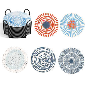 Sous-verres en plastique Betty, 90Pvc, ronds, résistants à la chaleur, faciles à nettoyer, tapis de table à café pour salle à manger - Product Image 4