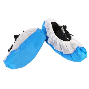 High Quality PE CPE Non-Skid Blue Waterproof Shoe Covers OEM