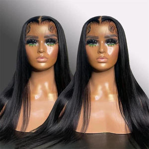 Peluca <span class=keywords><strong>de</strong></span> encaje frontal HD brasileño sin pegamento 13x4 con capas, fácil <span class=keywords><strong>de</strong></span> usar, para mujeres afroamericanas - Product Image 6