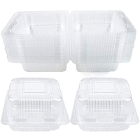 Contenants d'emballage alimentaire en plastique transparent jetables personnalisés en gros pour les collations, les pâtisseries et les desserts