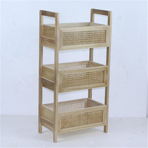 <span class=keywords><strong>Étagère</strong></span> de rangement en <span class=keywords><strong>rotin</strong></span> personnalisée écologique à bas prix, <span class=keywords><strong>étagère</strong></span> à 3 niveaux - Product Image 3