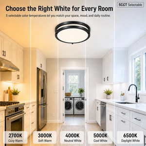 Plafonnier <span class=keywords><strong>LED</strong></span> ultra-plat ETL Energy Star à encastrer, noir, dimmable, double anneau, <span class=keywords><strong>plaque</strong></span> lumineuse <span class=keywords><strong>LED</strong></span> - Product Image 2