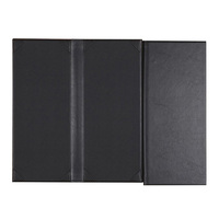 Couverture de menu de restaurant en cuir style livre 4,25x11