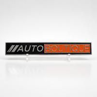 Autocollant d'emblème de voiture 3D, logo personnalisé, badge en métal chromé, autocollant d'emblème de voiture imperméable auto-adhésif