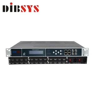 Chất lượng cao H.264 MPEG4 DVB-T isdb-t dvb-c mã hóa modulator với 24 kênh video Encoder, IP để RF chuyển đổi 8 kênh