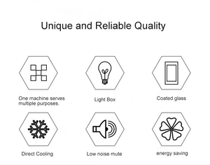 <span class=keywords><strong>Vitrina</strong></span> Exhibidora de Gelato, Refrigerador Comercial para Paletas Heladas, 10/12/16 Bandejas, Tapa de Vidrio Transparente, Puerta Corredera, Congelador para Paletas - Product Image 4