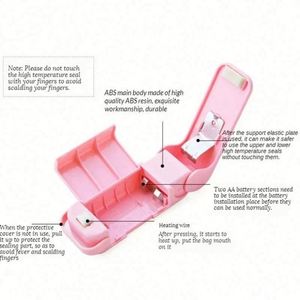 <b>Mini</b> Heat Bag Sealer <b>Machine</b> Package Sealer Bags Thermal Plastic Food Bag Closure <b>Portable</b> Sealing Packing Kitchen Accessories - Product Image 5