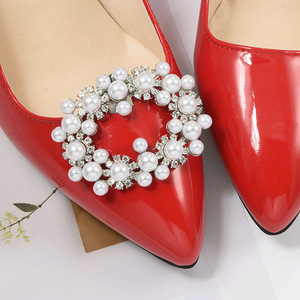 Có thể tháo rời DIY Giày Phụ Kiện Giày cao gót đám cưới kim loại Rhinestone giày hoa khóa giày trên phụ kiện - Product Image 4