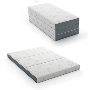 Colchón Plegable de Tres Pliegues Cómodo y Portátil con Tejido de Doble Punto de Fibra de Bambú - Product Image 2