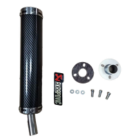 Tuyau d'échappement en acier inoxydable avec motif en fibre de carbone, remplacement pour moto, configuration droite, compatible avec Yamaha Moto Re