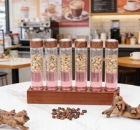 Bocal en verre avec couvercle en bois massif pour confiture, miel, thé, café, grains et autres produits alimentaires