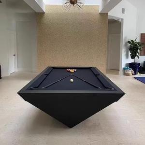โต๊ะพูลหนังแท้สีดำสไตล์อเมริกัน สำหรับเล่นแปดลูกและเก้าลูก ใช้ในบ้าน คุณภาพมาตรฐาน ผลิตในจีน - Product Image 1