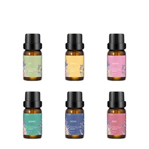 Juego de 6 Aceites Esenciales para Aromaterapia Solubles en Agua de 10 ml, Ambientador - Product Image 1