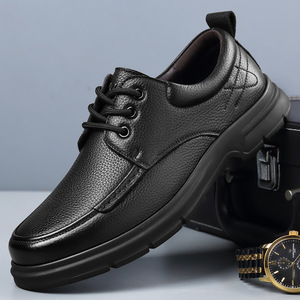 Mocasines de Vestir para Hombre, de Cuero Genuino, Transpirables, Cerrados, Antideslizantes, Resistentes, Cómodos, para Oficina y Carrera Profesional - Product Image 1