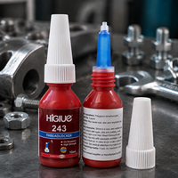 243 Colle anaérobie liquide bleue 10 ml pour écrous et vis, anti-choc, anti-rouille, scellant pour filetages métalliques