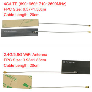 Kabel 20Cm Antena Internal 2.4G + 5.8G Fleksibel LTE 4G, Antena NBIoT Fleksibel 2G 3G 4G FPC NB-IoT GSM LTE WiFi - Product Image 2
