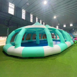 Piscina inflable al aire libre parque acuático niños piscina inflable <span class=keywords><strong>con</strong></span> cubierta impermeable tienda - Product Image 2