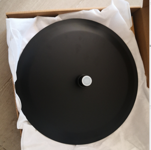 Soffione <span class=keywords><strong>Doccia</strong></span> Rotondo Grande in Acciaio <span class=keywords><strong>Inox</strong></span> ad Alta Pressione Ultra Sottile Effetto Pioggia Nero - Product Image 4