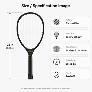 Raqueta de Pickleball y Tenis DECOQ, Modelo 2026, Silenciosa, con Cancelación de Ruido, de Vanguardia, Fabricada con Fibra de Carbono, TYPTI - Product Image 3