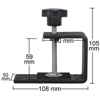Soporte de fijación de freno de mano de Metal con recubrimiento en polvo de alta calidad, abrazaderas de mesa de escritorio para freno de mano USB para juego de carreras SIM