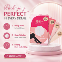 Sachet Doypack Personnalisé Imprimé avec Trou de Suspension, Fenêtre Transparente et Fermeture Éclair pour l'Emballage de Sous-vêtements, Chaussettes et Bas