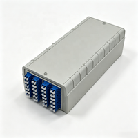 Boîtier de terminaison fibre optique 48 cœurs mural en PP avec adaptateur LC pour distribution télécom FTTH