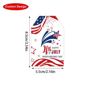 Nx Festival поставщик, оптовая продажа, 60 шт. в 1 наборе, подвесные открытки, подарок для украшения Дня независимости США