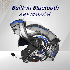 Nouveaux casques de <span class=keywords><strong>moto</strong></span> ABS rabattables pour hommes avec visière double, fermeture à dégagement rapide, design <span class=keywords><strong>Predator</strong></span>, toutes saisons, logo personnalisé - Product Image 2