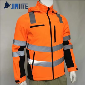 <strong>High</strong> <strong>Visibility</strong> Waterproof <strong>Softshell</strong> Safety <strong>Jacket</strong> Hi Vis Casual Clothing Reflective Material FOB Bangladesh Security <strong>Jacket</strong> - Product Image 3