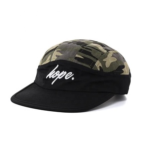 Stampa 5 pannelli Camp Cap Flat Brim Allover Roses 5 Panel Cap Headwear Surf Skate Snow Hat 5 Panel Sport Caps con etichetta in pelle - Product Image 5