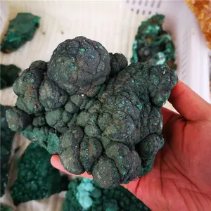 Grosir Harga Spesimen Mineral Mentah Perunggu Hijau Malachite Batu Kristal Kuarsa Malachite untuk Dijual