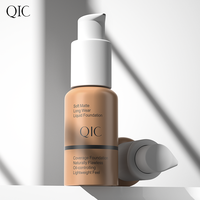 Fond de teint liquide brillant adoucissant pour la peau, longue tenue, hydratant, fini naturel, marque privée QIC Foundation