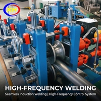 Industrielle Stahlrohr-Produktionslinie Vollautomatische Hochleistungs-Motor-Kohlenstoffstahlrohr-Herstellungsmaschine Fabrik-Großhandel