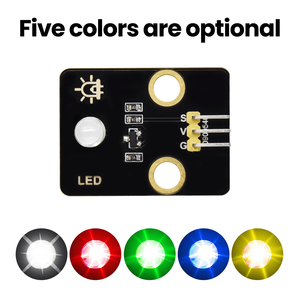 Modules électroniques multicolores Keyestudio compatibles avec les blocs de construction pour le codage de programmation Mini module Led pour Arduino - Product Image 3