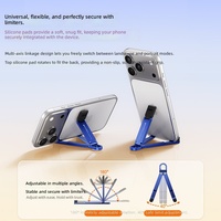 Support de téléphone en alliage d'aluminium modèle T11 - Support paresseux multifonctionnel portable à angle réglable pour utilisation sur bureau et diffusion en direct