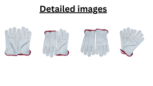 MERITORIOUS INTERNATIONAL Leather Safety <b>Gloves</b> Wrist Length <b>Thermal</b> Eco-Friendly Touchscreen Needle Detection Plain Style - Product Image 5