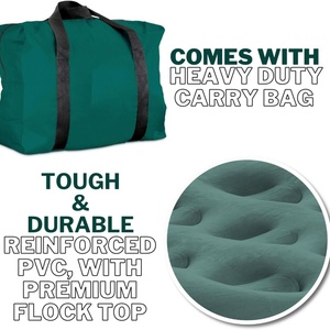 Matelas de camping gonflable pour pick-up, matelas pneumatique pour lit de camion avec pompe à courant continu, vert, taille double - Product Image 5