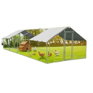 Tùy Chỉnh Di Chuyển Chân Hàn Dây Gà Coop Nhà Sử Dụng Kim Loại Mái Nhà Hen Với Gà Chạy Lồng Chim - Product Image 5