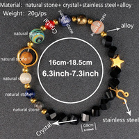 Bracelets de charme du zodiaque en gros pour couple, 12 constellations, perles de pierre de cristal de guérison, cadeaux d'anniversaire du zodiaque Cancer