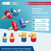 Adaptateur de conversion haute-basse pression pour collecteur de réfrigérant R134a, connecteur rapide de recharge automobile à raccord droit