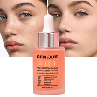 Sérum Visage OEM à la Niacinamide, Essence Éclaircissante Ampoule Lumineuse, Sérum Visage 5 en 1