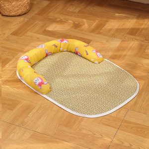 Alfombrilla de verano para cama de mascotas, nido de ratán inferior antideslizante y alfombrilla para dormir de hielo para perros y gatos, suministros para alfombrillas para perros - Product Image 2