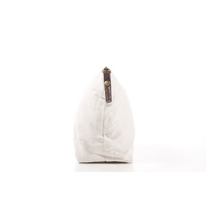 Promotionnel de haute qualité <span class=keywords><strong>couleur</strong></span> naturelle personnalisé petit portable toile coton sac de maquillage pour cosmétique - Product Image 4