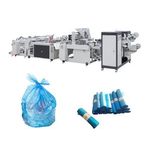 Automatic Black plastic Trash Bags Rolls Perforated Coreless Roll Garbage Bag Making Machine