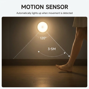 Luz LED Recargable con Sensor de Movimiento para Gabinete, 3 Colores, Tipo C, Magnética, para Armario, Guardarropa, Escalera, Directo de Fábrica - Product Image 3