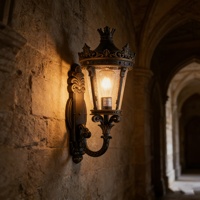 Lampe murale extérieure LED de luxe de haute qualité, 22 pouces, certifiée étanche, en aluminium, pour villa, couloir, jardin